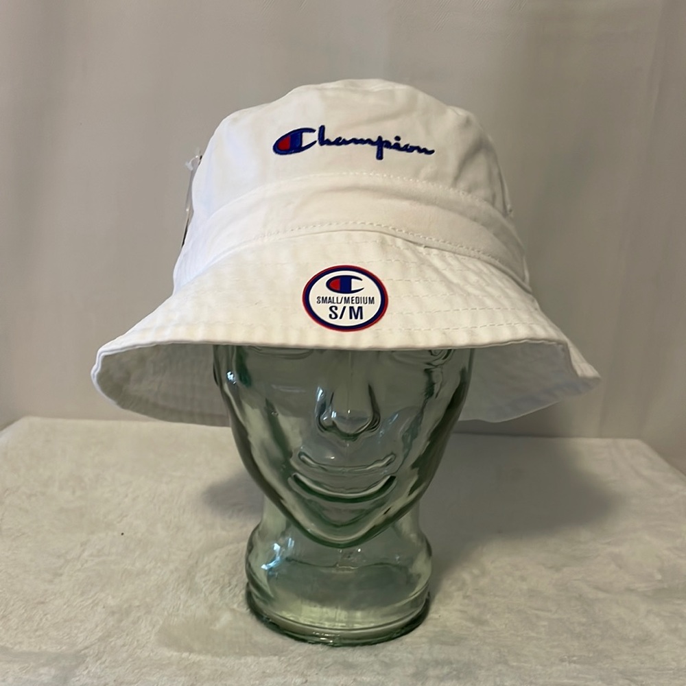 NEW Champion Bucket White Hat S/M